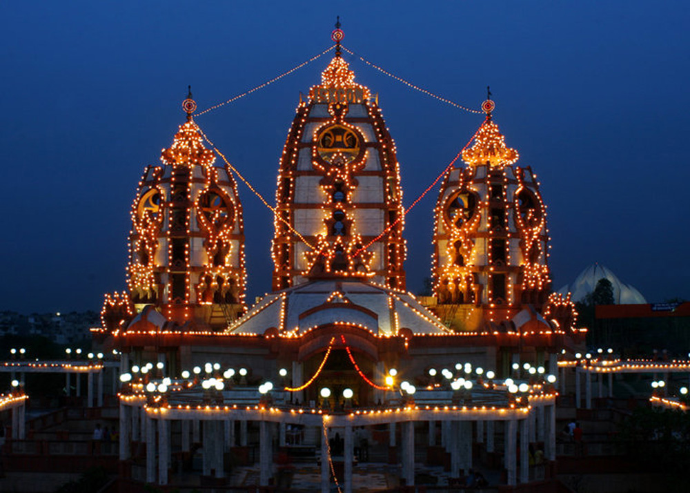 The first ISKCON temple of Delhi-NCR is very grand and magnificent.