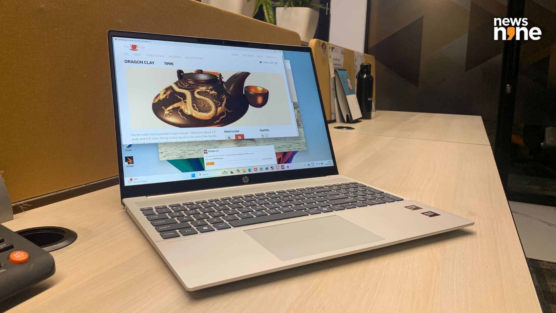 The OmniBook 5 is actually a fun and reliable laptop. The benchmark scores were consistent across runs. (Image Credit: Aditya Madanapalle/News9).