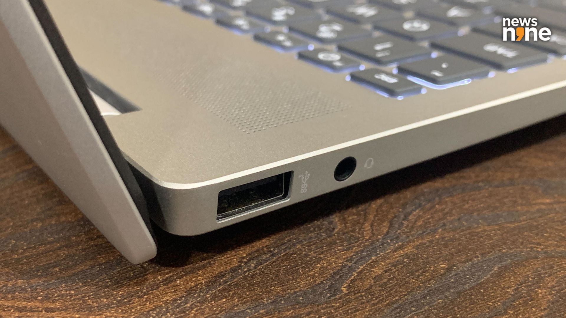 The left side has a USB-A port and a 3.5 mm audio jack. (Image Credit: Aditya Madanapalle/News9).