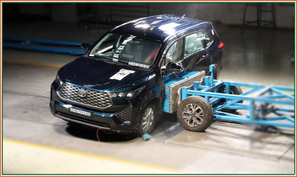 Toyota Innova Hycross during BNCAP testing