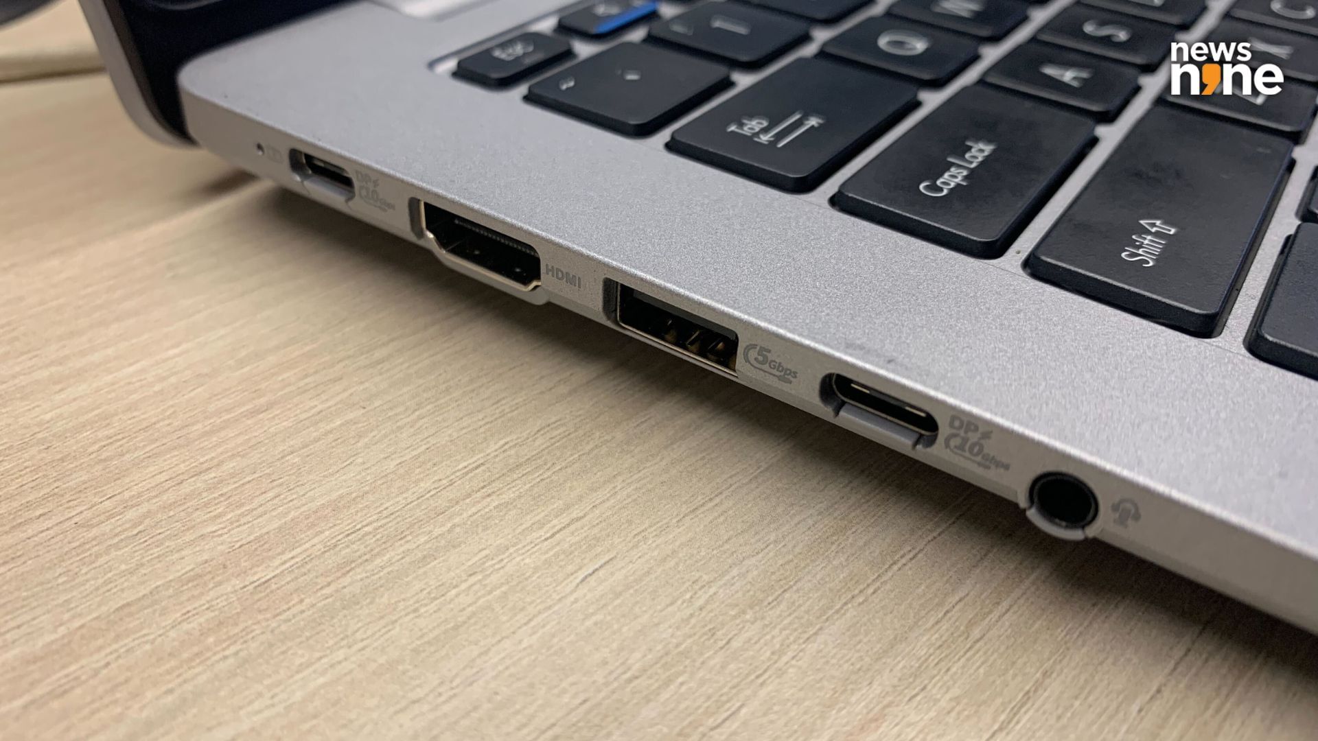The ports on the left side of the device. (Image Credit: Aditya Madanapalle/News9).