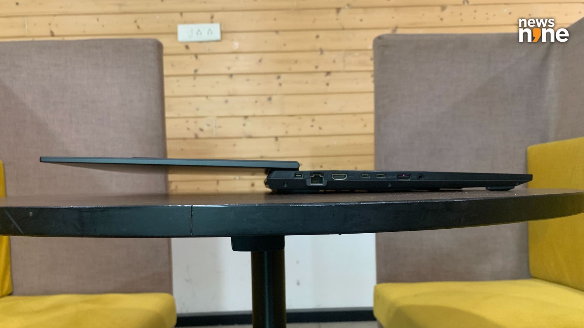 For a gaming laptop, the TUF A16 is pretty thin. (Image Credit: Aditya Madanapalle/News9).