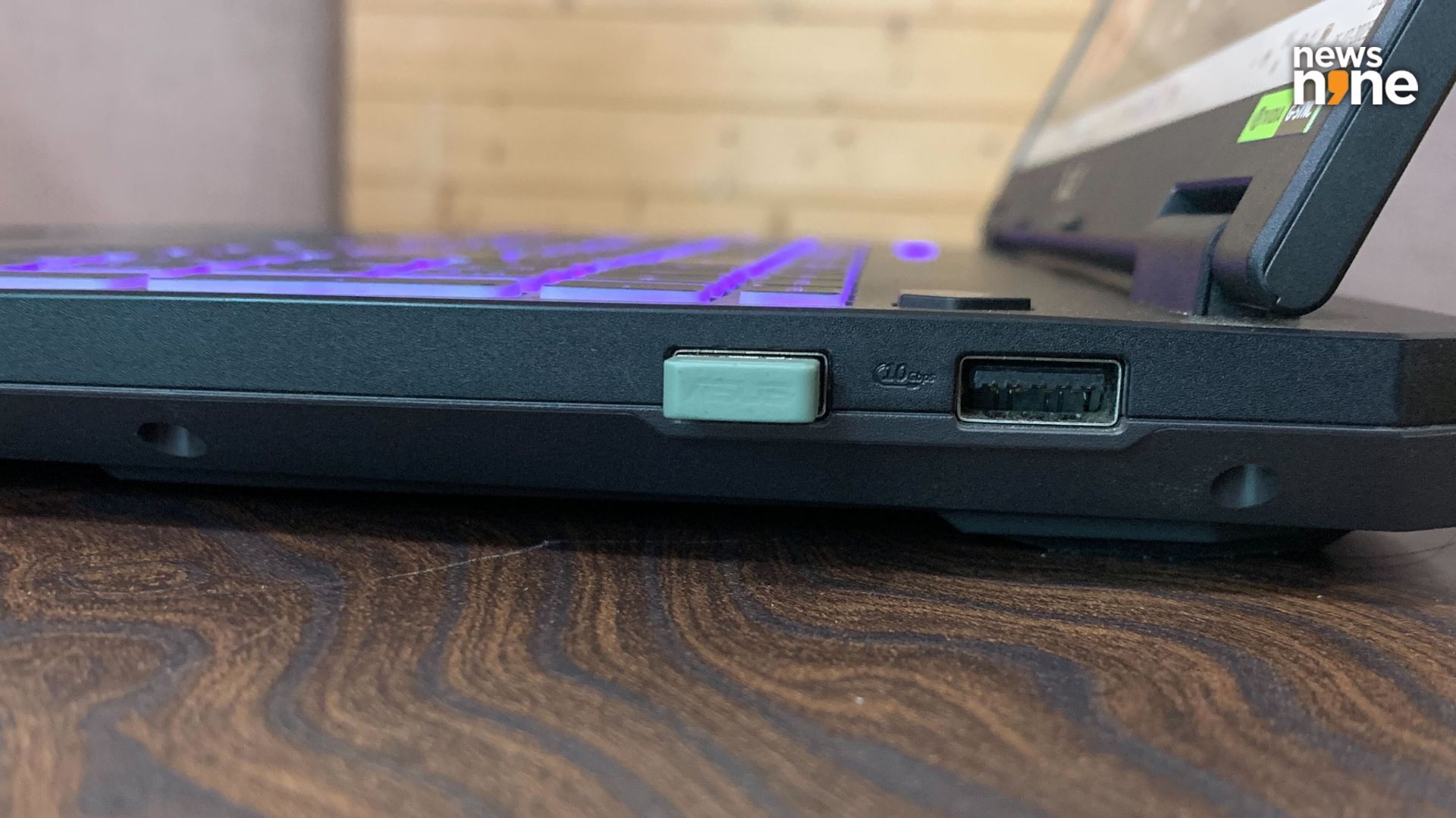 The ports on the right side of the device. (Image Credit: Aditya Madanapalle/News9).