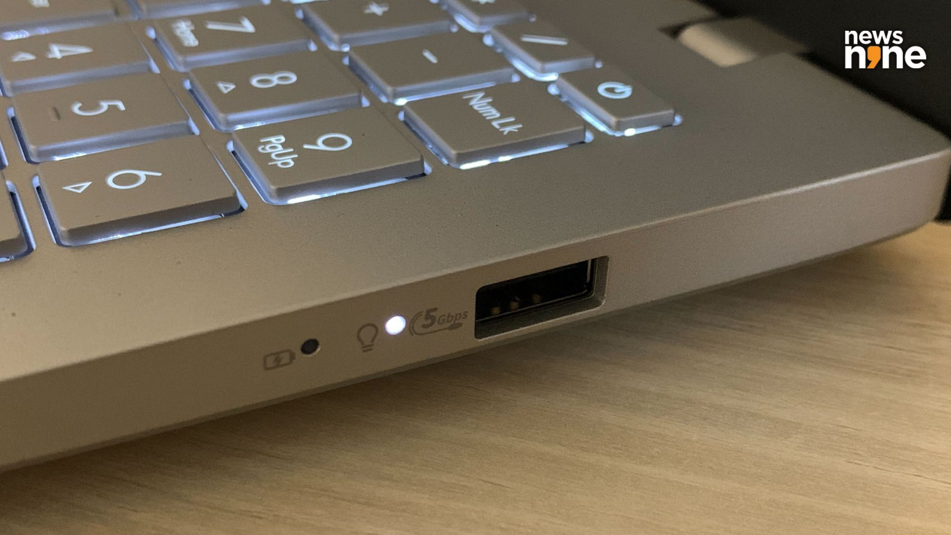 The USB-A port on the right is suitable for the mouse. (Image Credit: Aditya Madanapalle/News9). 