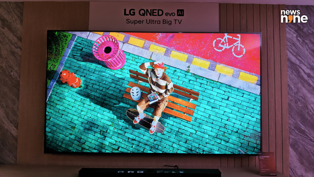The 2025 OLED evo series features Brightness Booster Ultimate. (Image Credit: Pragya Singha Roy/News9)