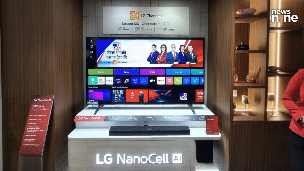 LG's webOS platform now offers a faster. (Image Credit: Pragya Singha Roy/News9)