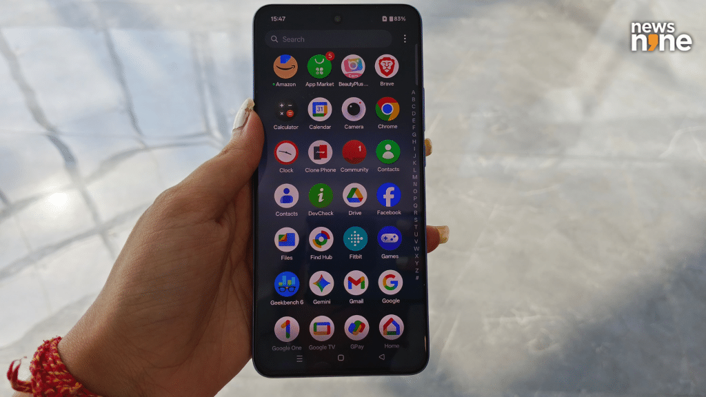 OnePlus Nord CE 5 display. (Image Credit: Pragya Singha Roy/News9)