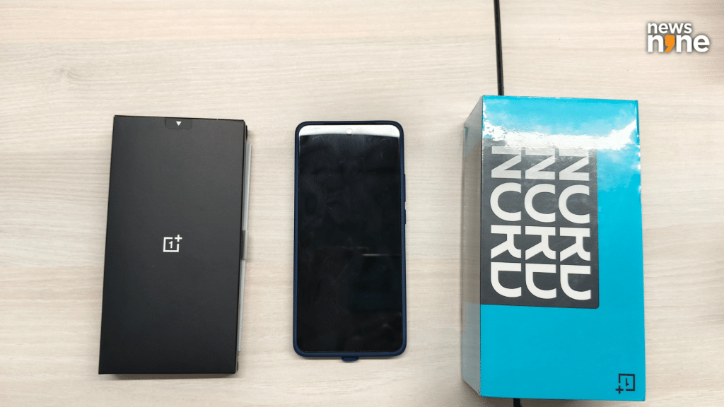OnePlus Nord CE5 unboxing. (Image Credit: Pragya Singha Roy/News9)