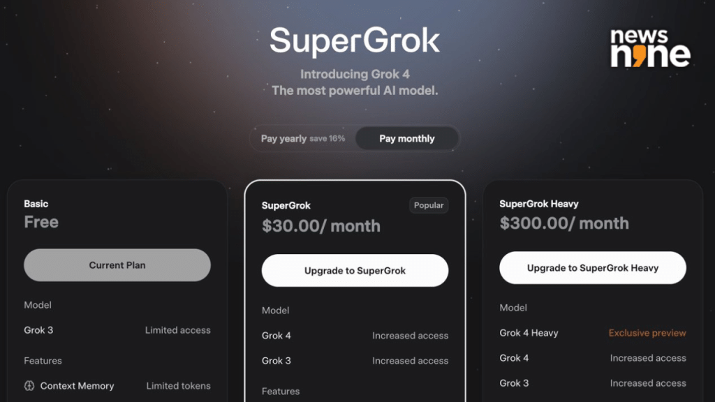 Grok 4 - Pricing