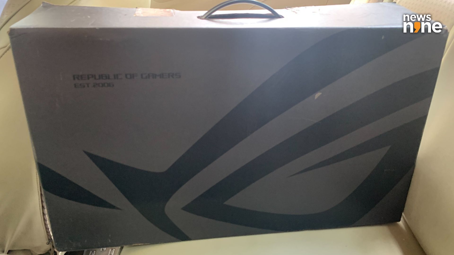 This is a big box for a small laptop. (Image Credit: Aditya Madanapalle/News9). 