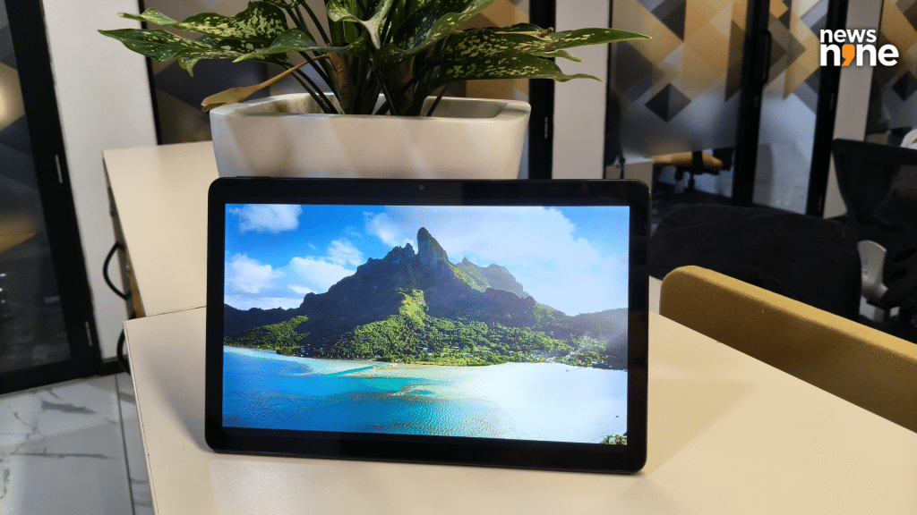 The 10.36-inch IPS 2K display delivers sharp visuals for streaming and work. (Image Credit: Pragya Singha Roy/News9)