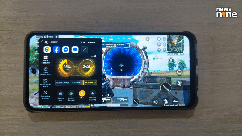 BGMI in Infinix Hot 60 5G+. (Image Credit: Pragya Singha Roy/News9)