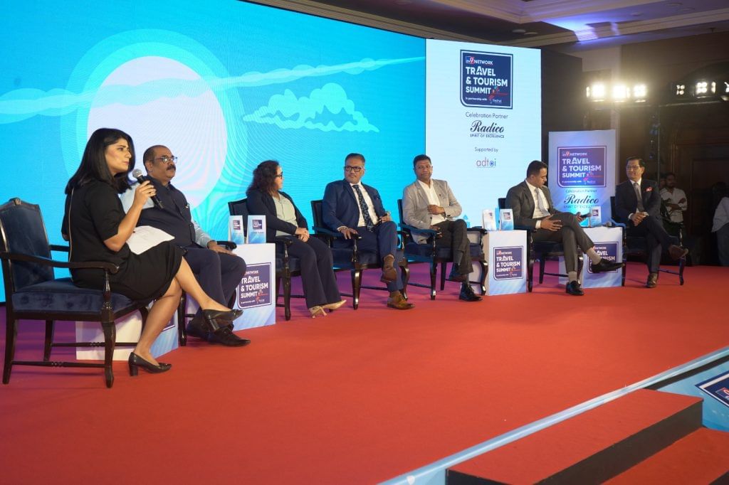 Panel discussion included ncluded Ravi Nandan Sinha, Director of Development at MSME Business Forum India, Yummi Talwar operations at VFS Global, Anshul Sethi Head of Sales to Indigo, Dr Manohar Sajnani Professor and Dean Faculty of Hospitality and Tourism and Director at Amity University, Chalaka Gajabahu, Sri Lanka tourism and Rajdev Bhattacharya Global Head of Travel & Expense (T&E)