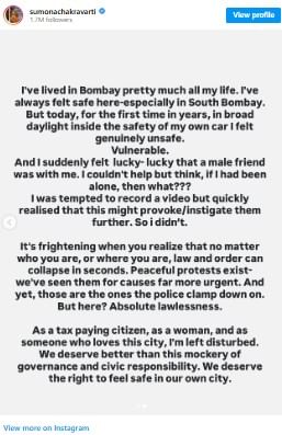 Sumona Chakraborty post