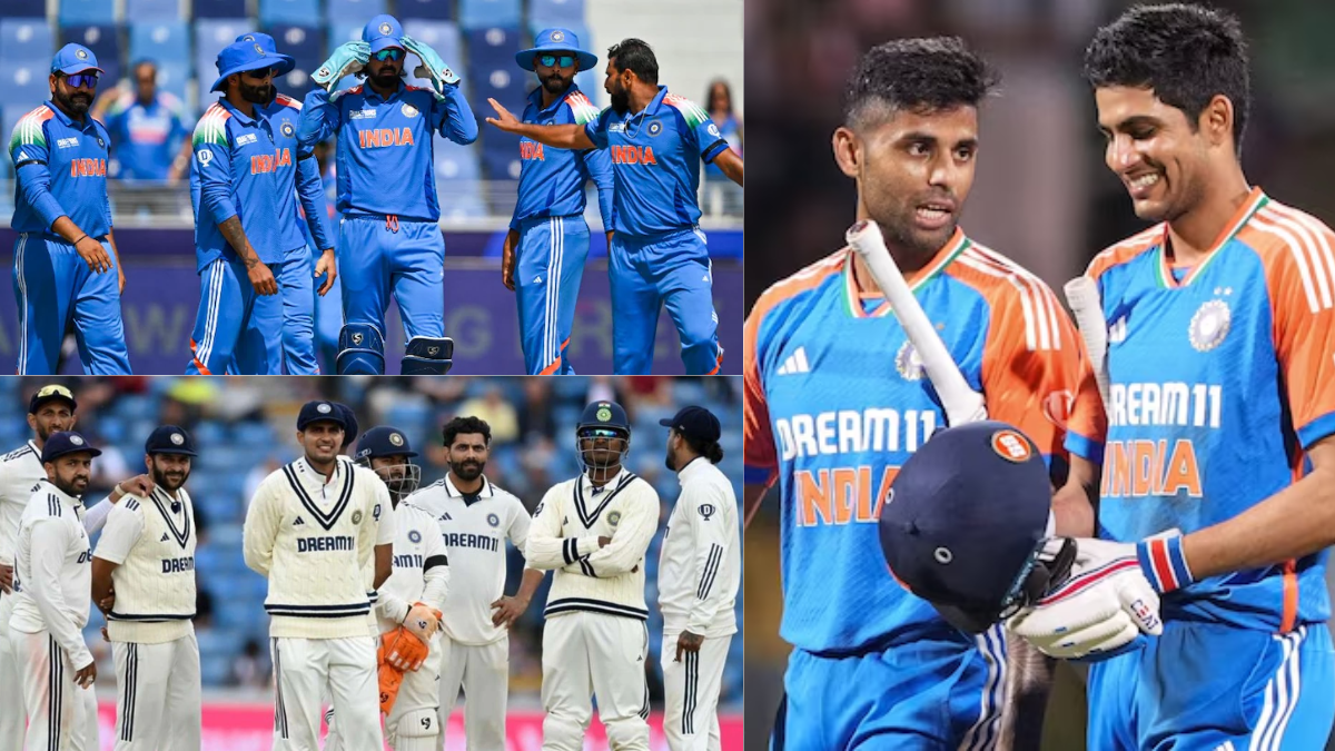 Four captains and vice-captains of all three formats of India declared for the year 2025, know who will have these important responsibilities.