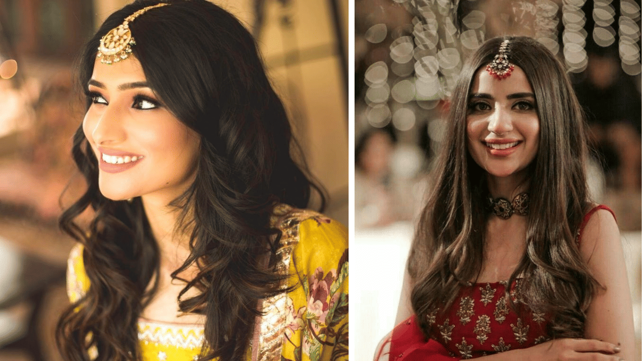 Glam up with loose curls and a statement maang tikka this Navratri 2025