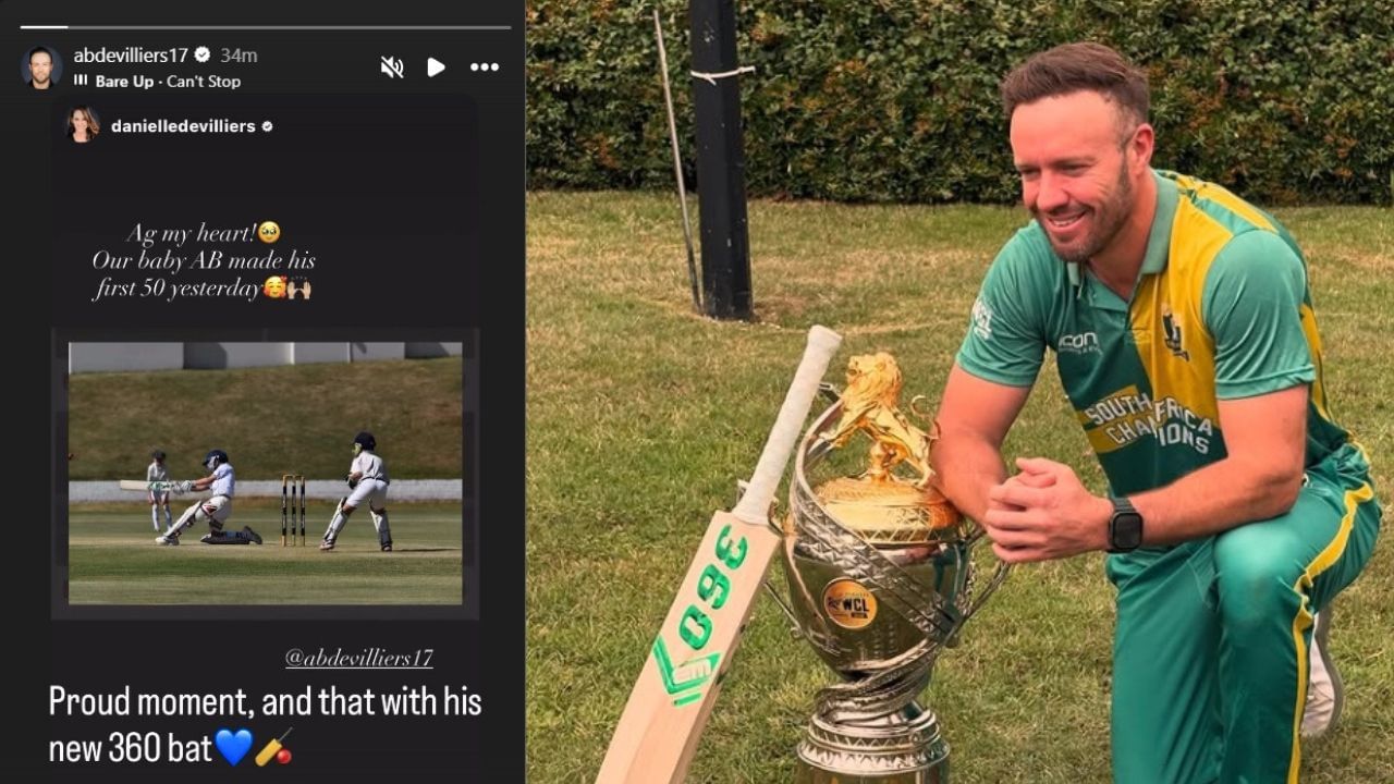 Ab De Villiers's Son Fifty