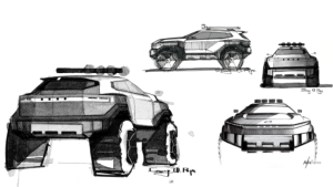 Hyundai Crater concept sketch (Image from Hyundai)