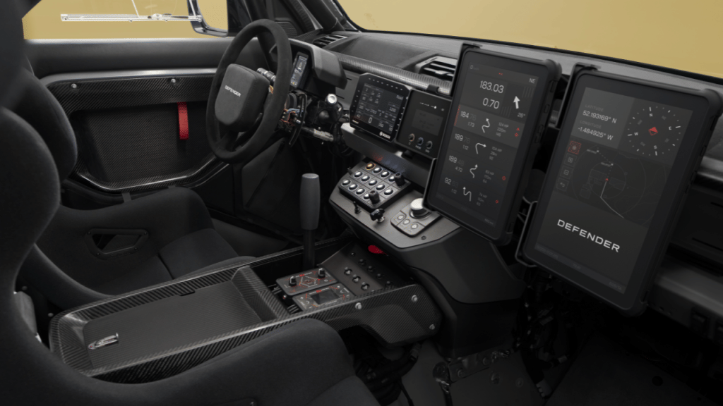 Land Rover Defender D7X-R interior