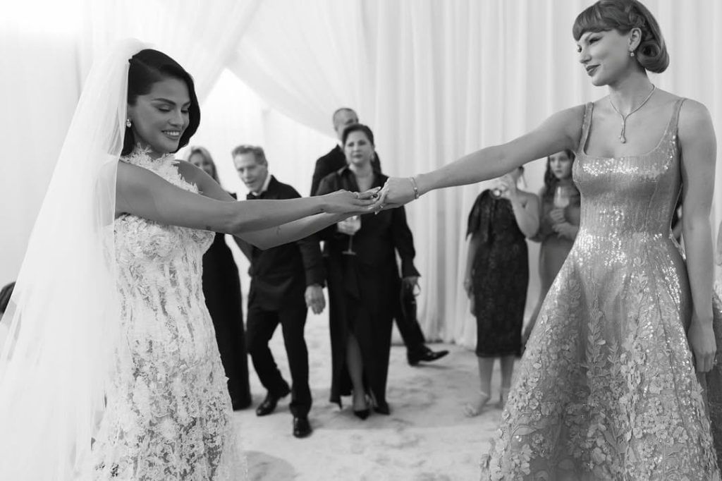Taylor Swift at Selena's wedding