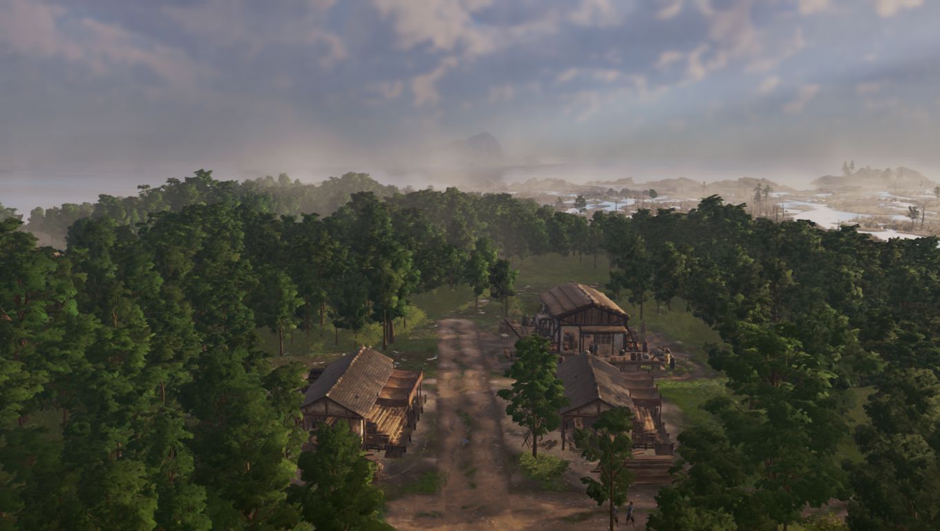 The 'Post Card' mode allows you to instantly capture beautiful snapshots of your city. (In-game screenshot on PC). 