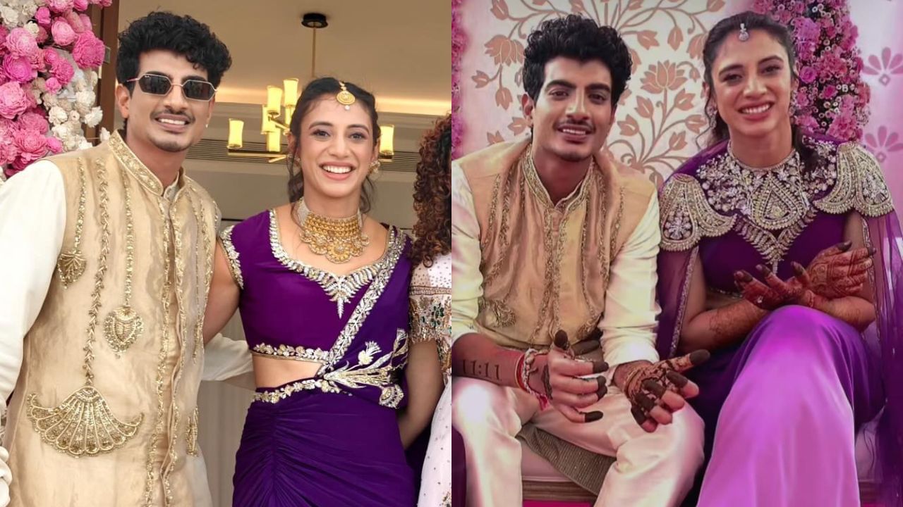 Smriti Mandhana Palash Muchhal Mehandi