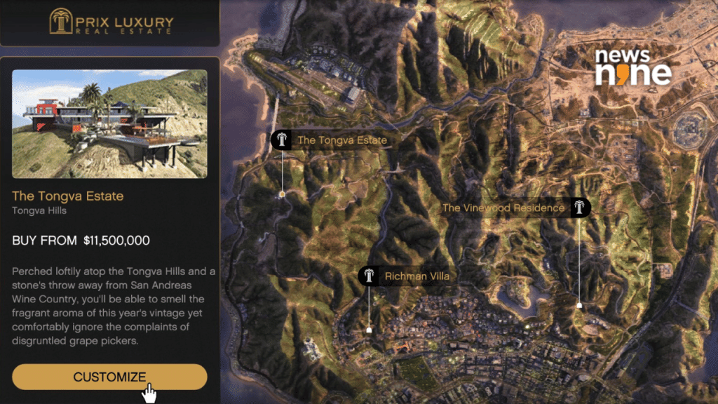 GTA Online Mansions update - Tongva Estate Property