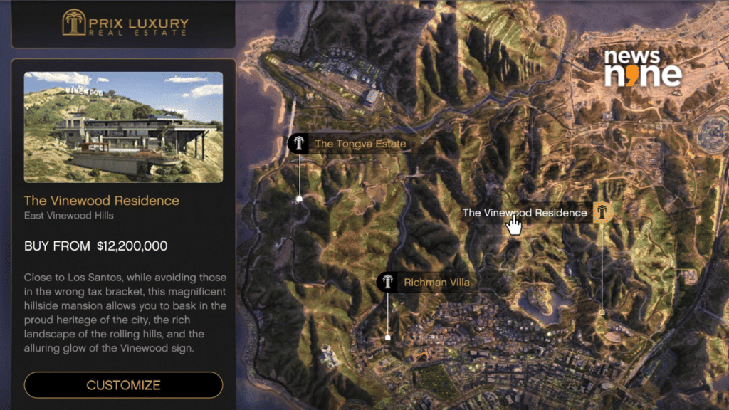 GTA Online Mansions update - Vinewood Residence Property