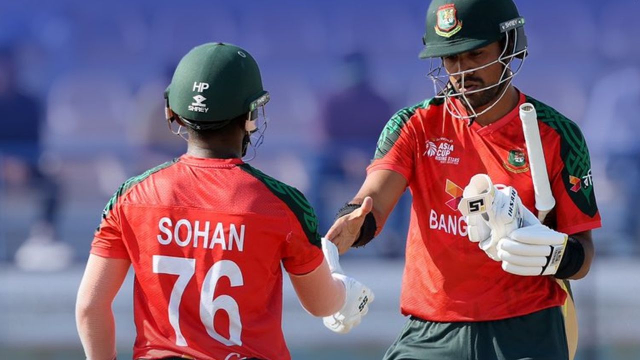 Ban A vs Ind A: राइजिंग एशिया कप के सेमीफाइनल में Team India को मिली हार, बांग्लादेश से सुपर ओवर में हारा 39 Ban A vs Ind A: राइजिंग एशिया कप के सेमीफाइनल में Team India को मिली हार, बांग्लादेश से सुपर ओवर में हारा