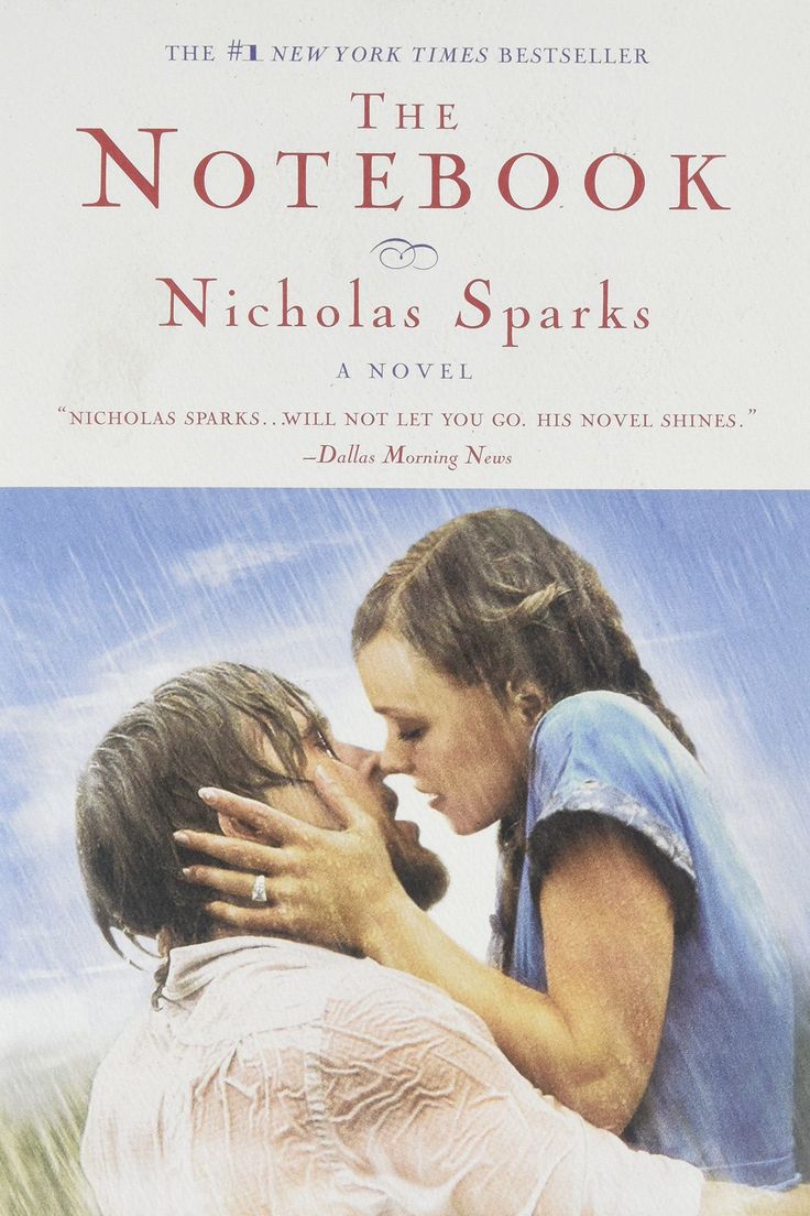 This may contain: the notebook and nicholas sparks novel cover