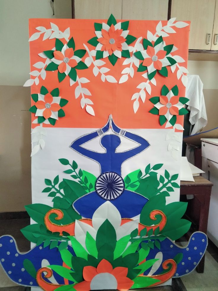 This may contain: an art project made out of paper and cut outs on top of eachother