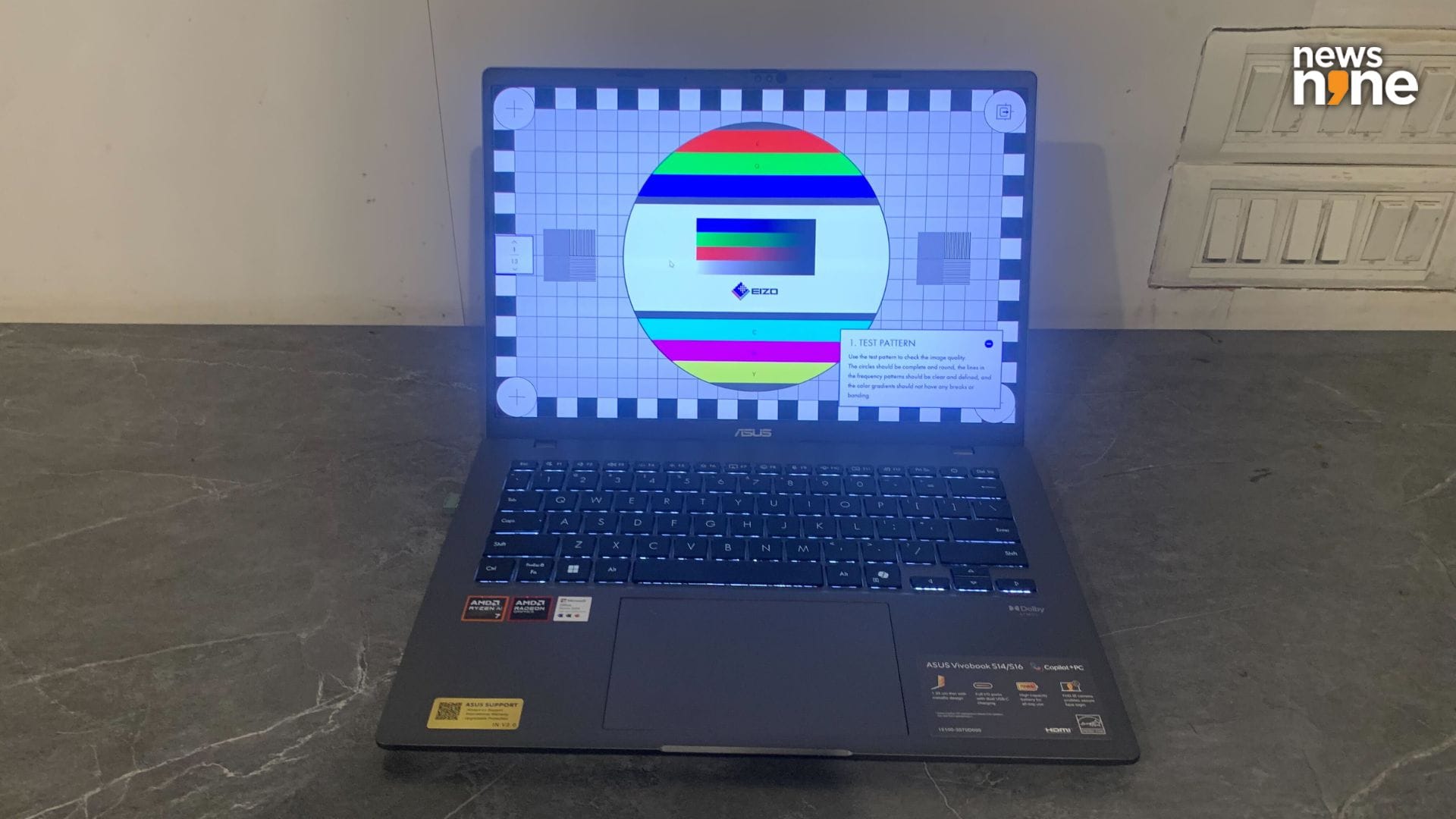 The display is crisp and vibrant. (Image Credit: Aditya Madanapalle/News9). 