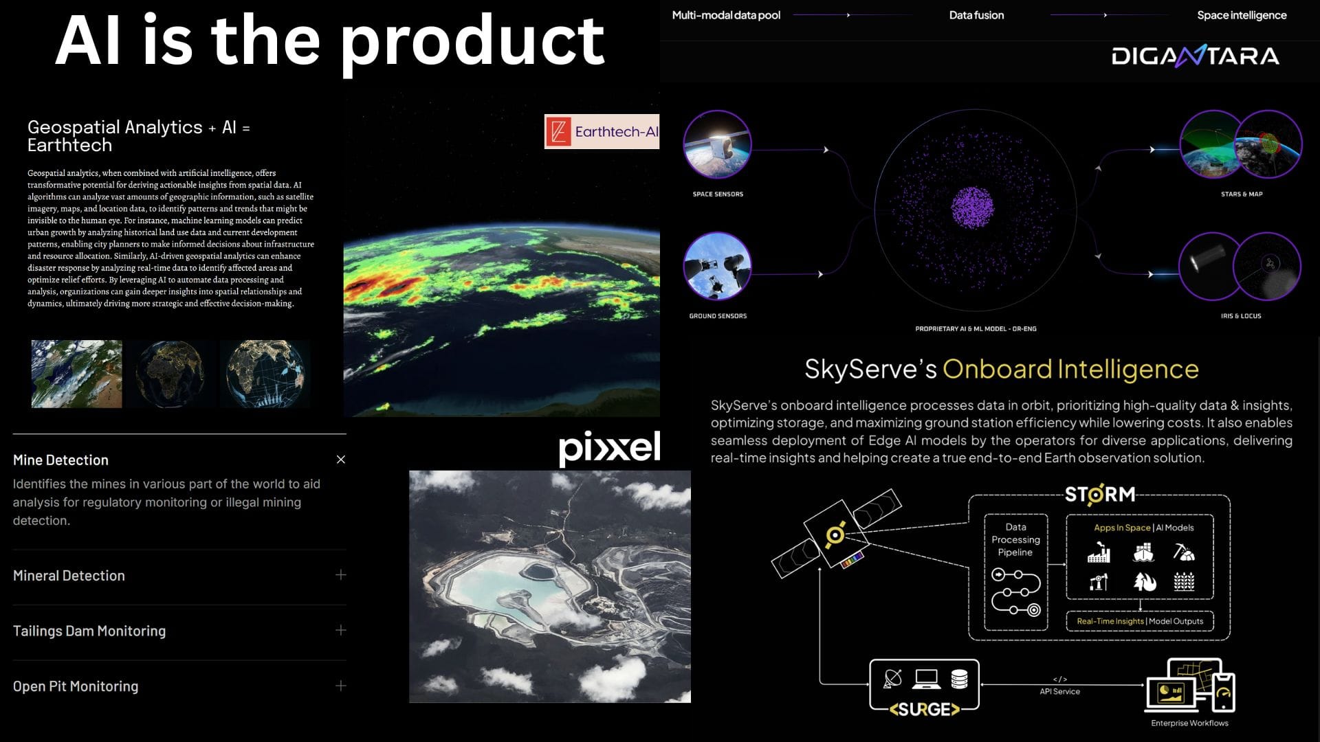 For a number of New Space startups across the country, AI-driven insights is the product. (Image Credit: News9). 