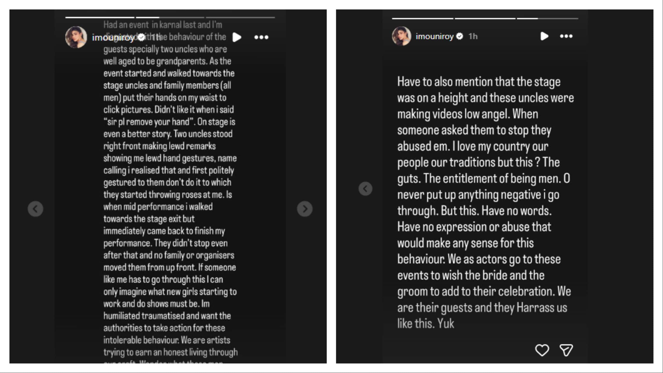 Mouni via Instagram Stories.