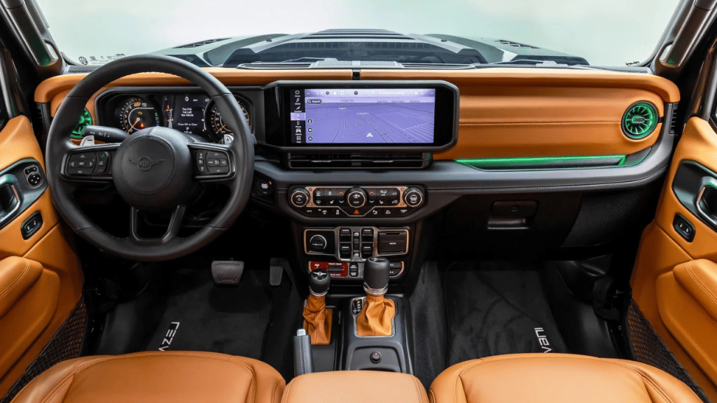 Rezvani Tank interior