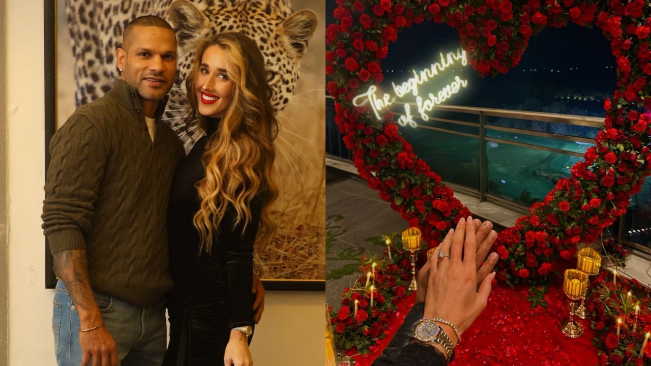 Shikhar Dhawan Sophie Shine Engagement Post