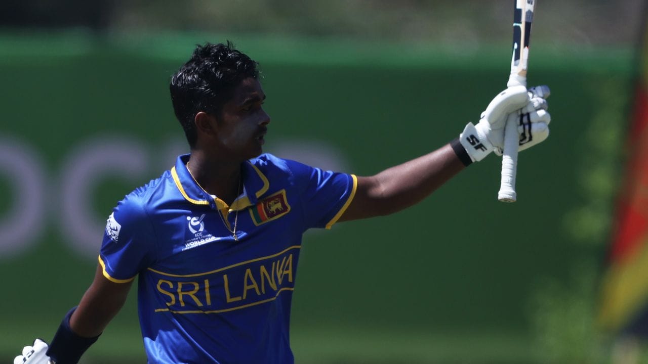 Viran Chamuditha Century Sri Lanka U19 Getty