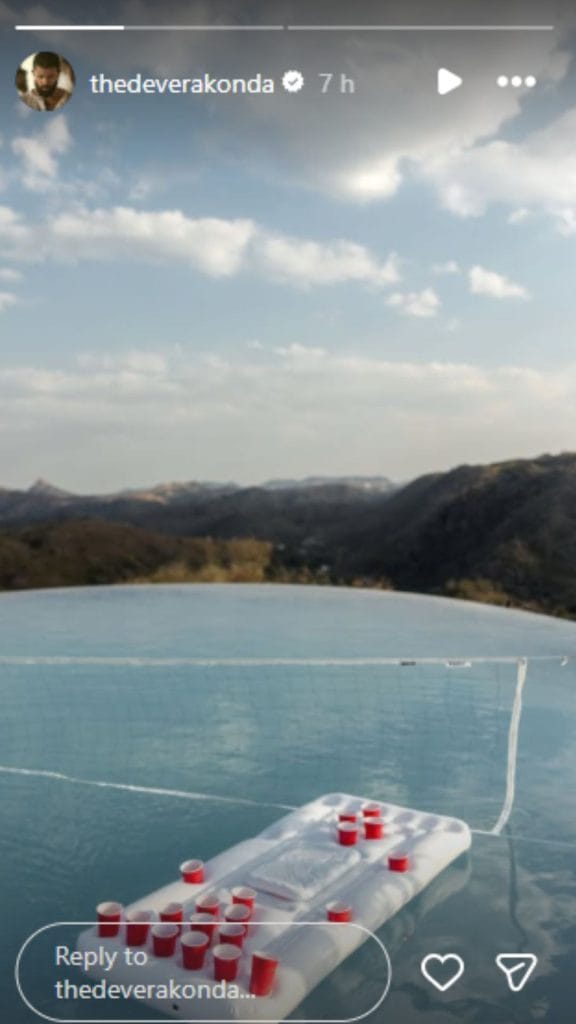 Vijay Devarakonda's Instagram Story 