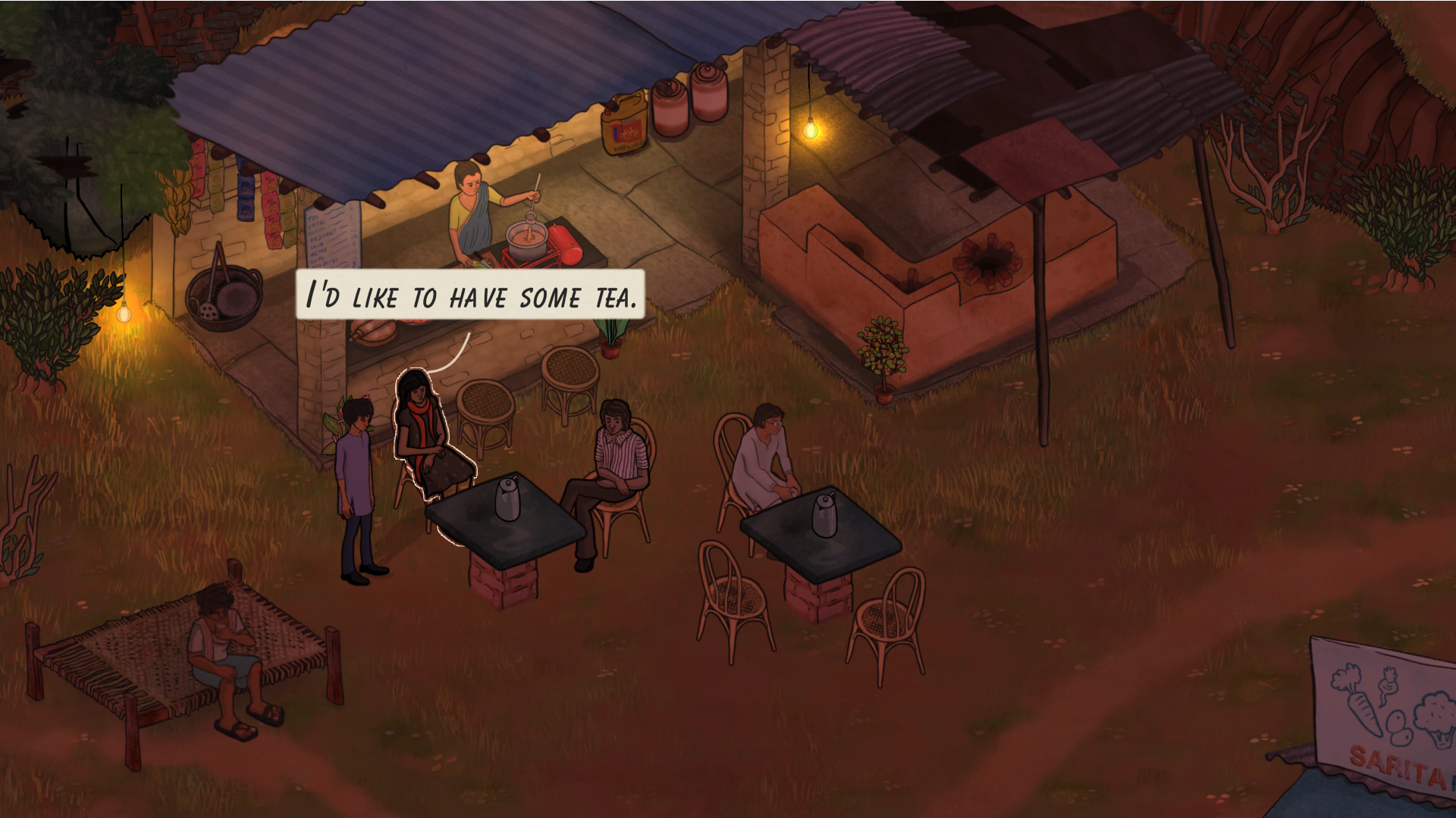 Users have to maintain a tea stall. (Image Credit: Niku Games). 
