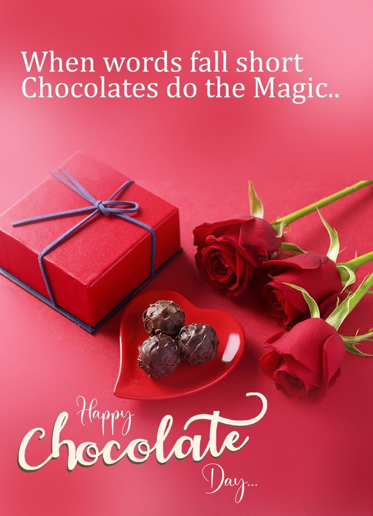 This may contain: valentine's day card with chocolates and roses