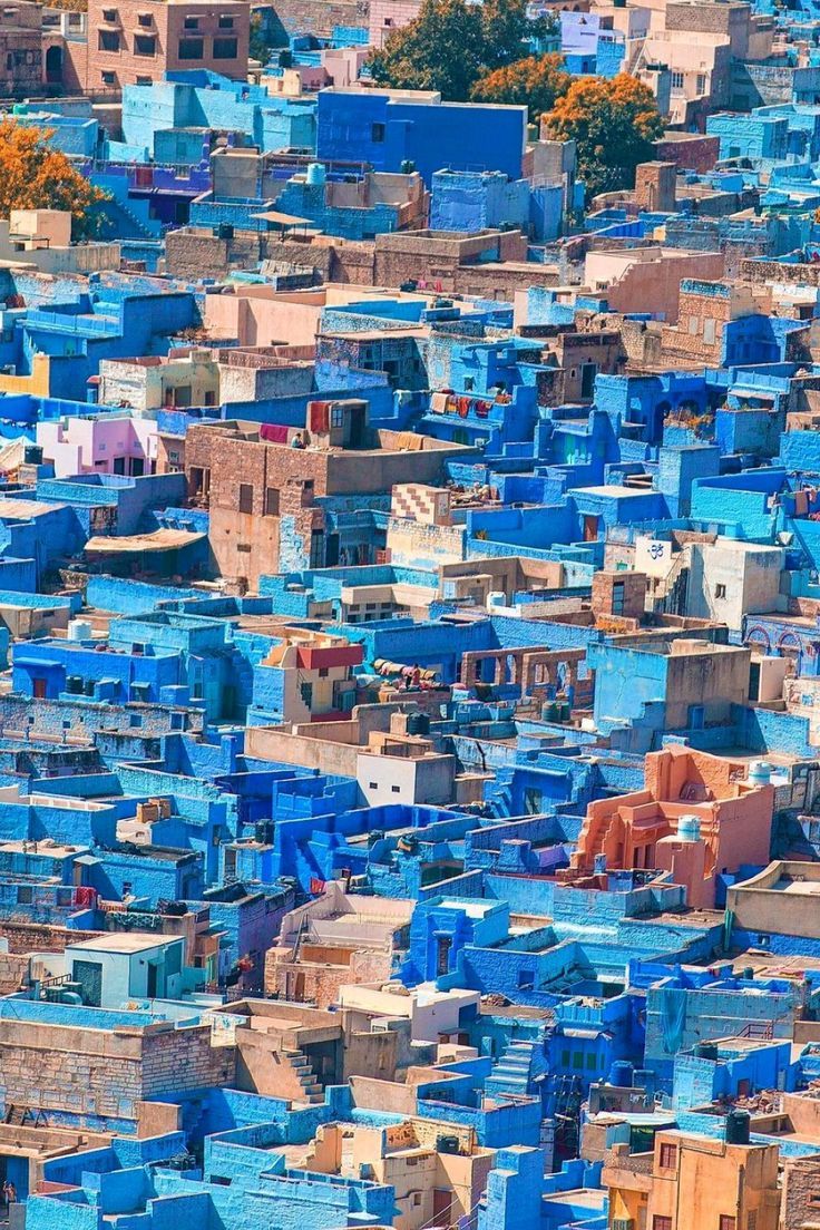 This contains: Jodhpur, Blue City, India