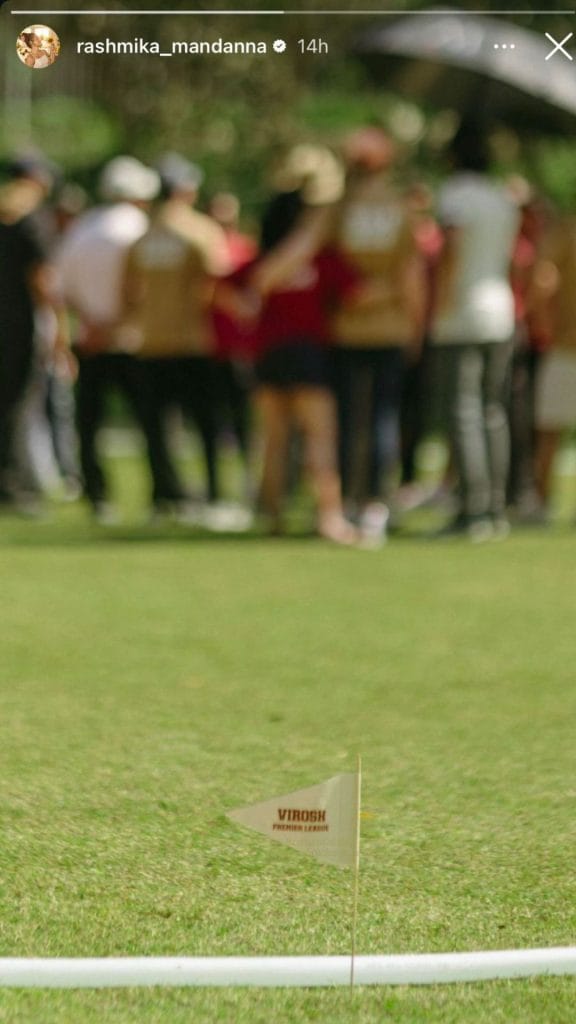 Rashmika Mandanna's Instagram story