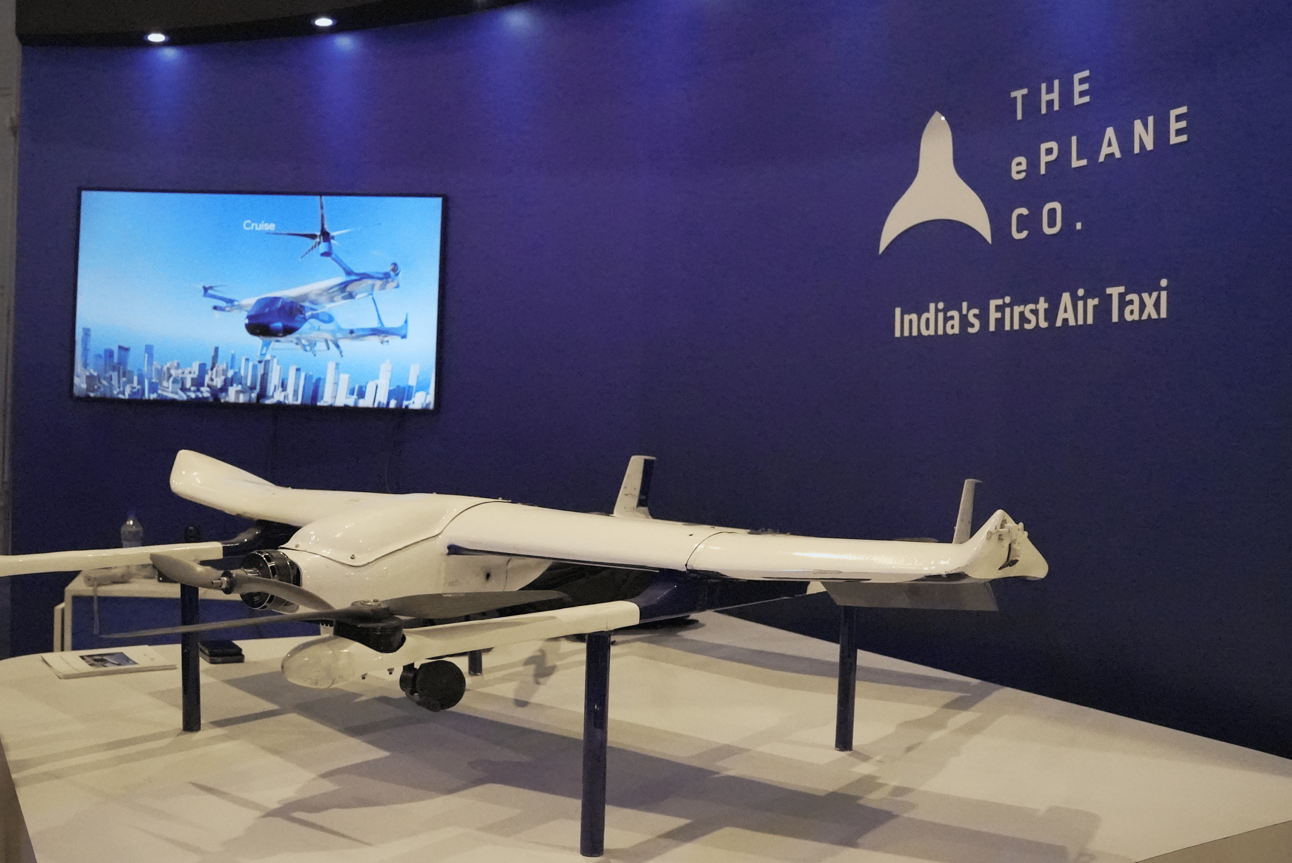 The ePlane Company at the India AI Impact Summit 2026. (Image Credit: The ePlane Company). 