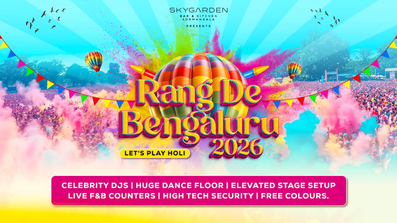 Rang De Bengaluru 2026 - Biggest Premium Holi Party In Bengaluru