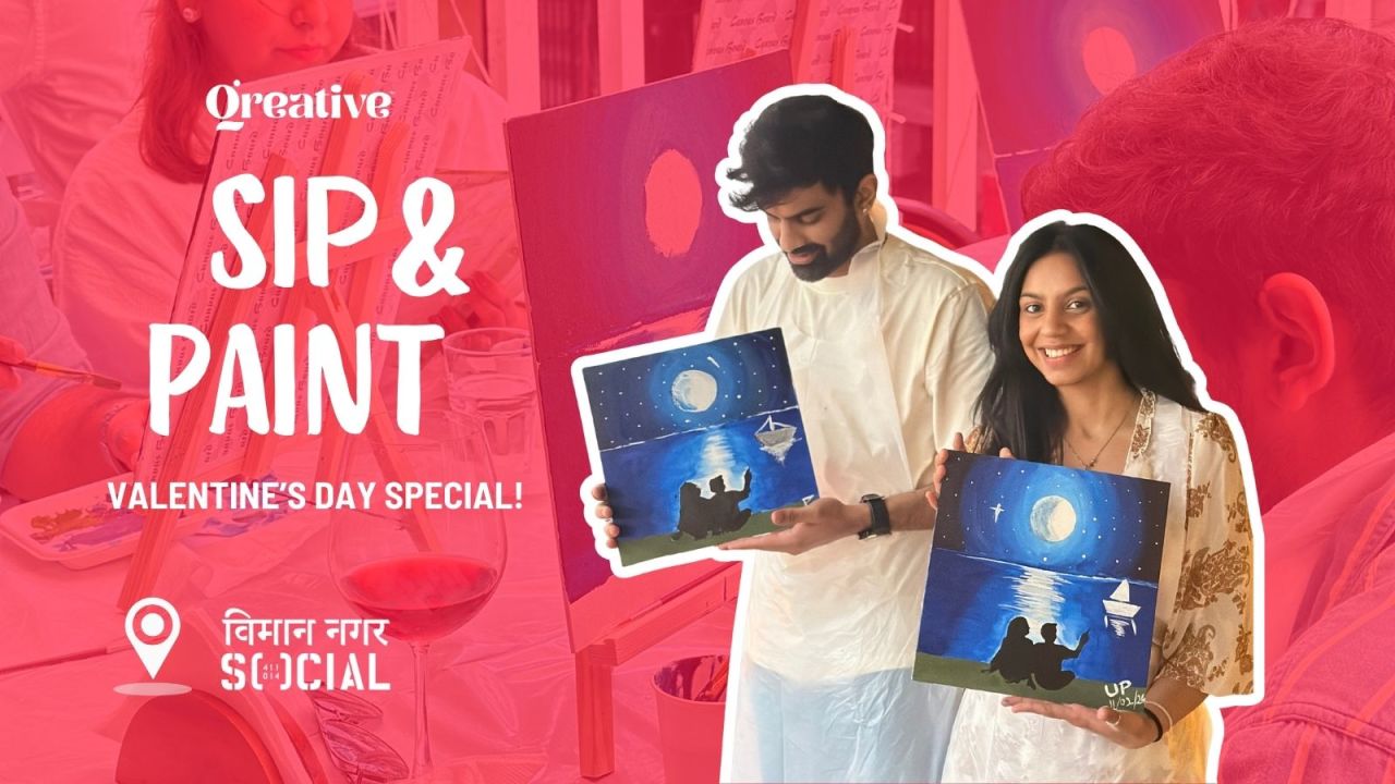 Valentine’s Sip & Paint – A Qreative Date Experience Pune