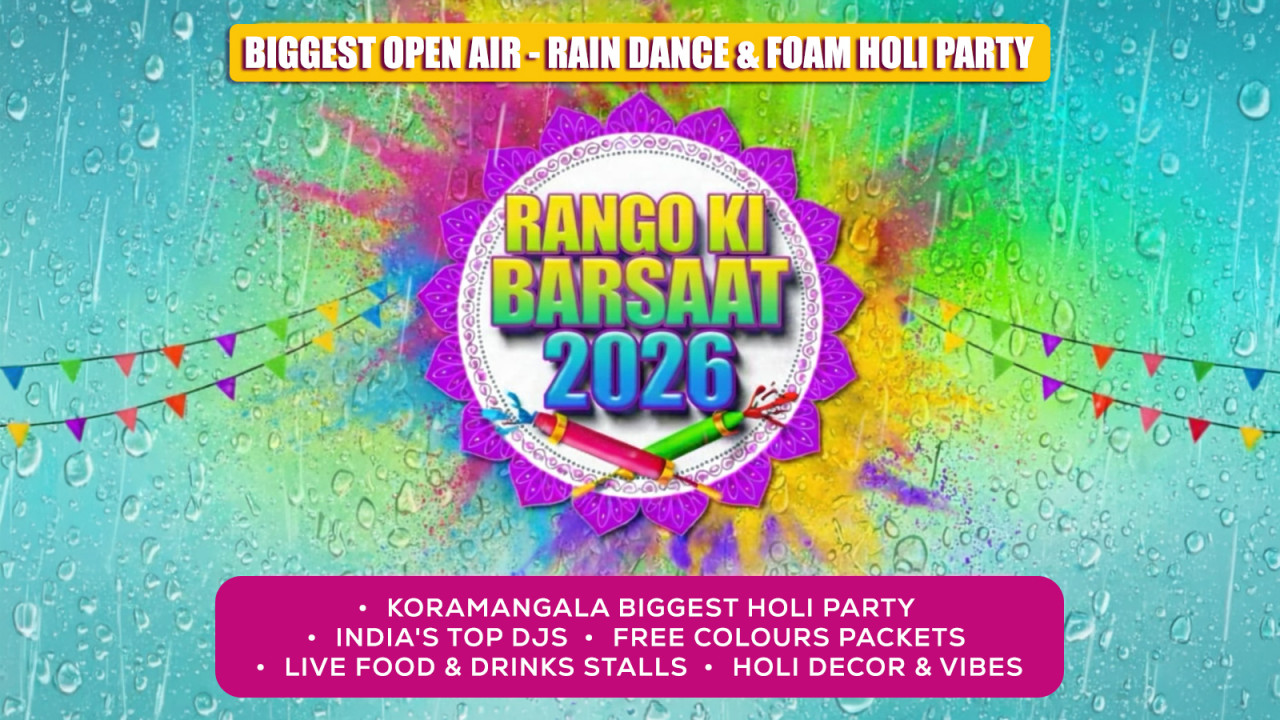 Biggest Rooftop Open Air-Rain Dance-Foam Holi Party 2026