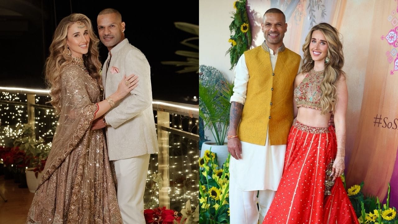 Sophie Shine And Shikhar Dhawan Wedding