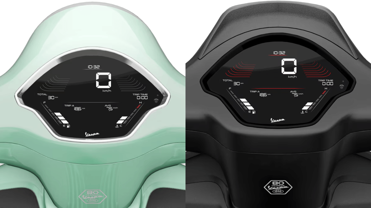 2026 Vespa Primavera and Sprint S display