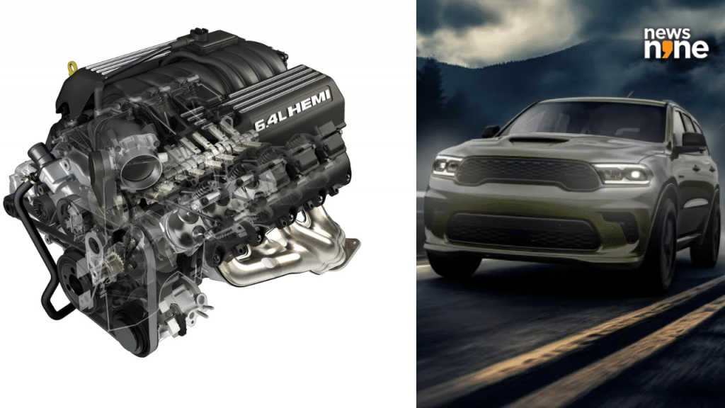 Dodge Durango R:T's 6.4-litre Hemi V8 makes 475 bhp and 637 Nm of torque.