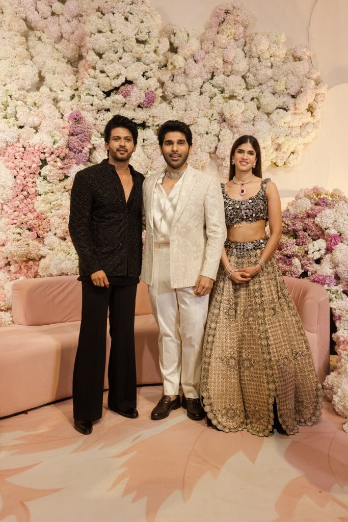 Navin Pollishetty with Allu Sirish and Nayanika Reddy